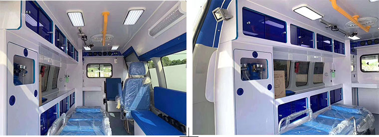 國六金杯快運救護車內飾圖