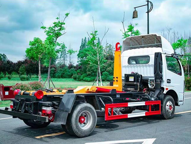 東風凱普特8方車廂可卸式垃圾車圖片2